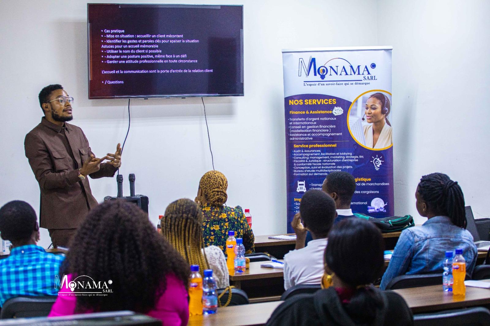 Session de formation des futurs agents Monama Financial — août 2025