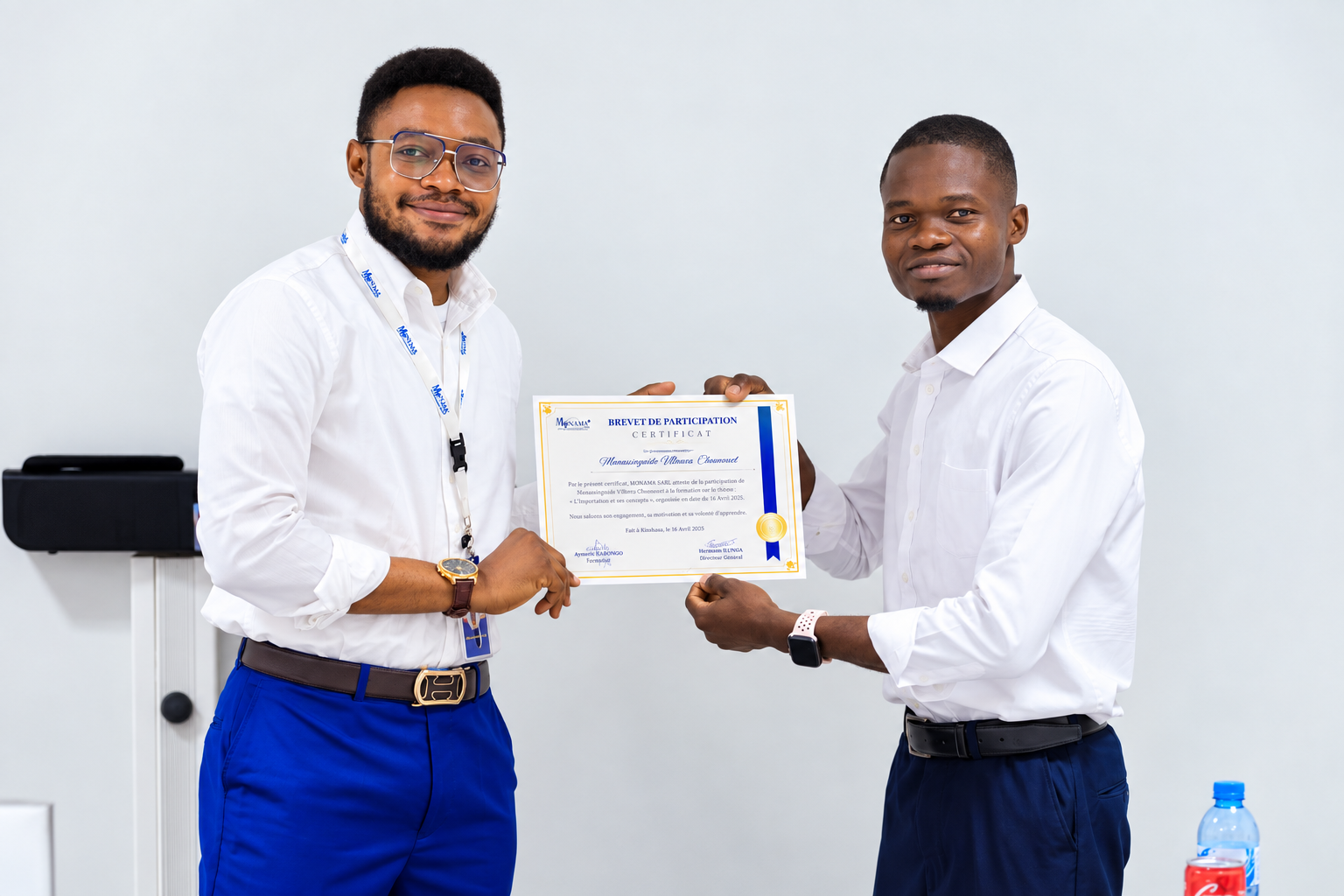 Session de formation des futurs agents Monama Financial — août 2025